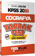 2026 KPSS Genel Kültür Coğrafya Çek Kopart Yaprak Test