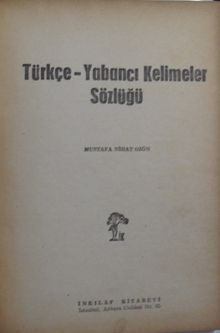 Yabancı Kelimeler Sözlüğü / 39-B-3
