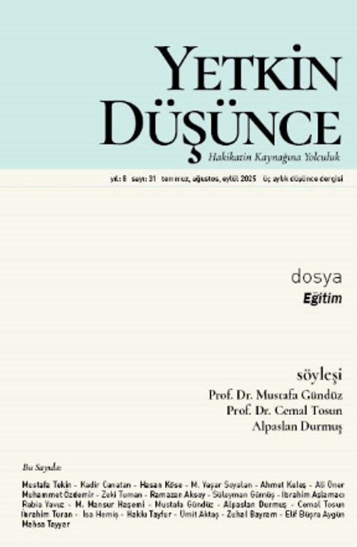 Yetkin Düşünce Sayı: 31
