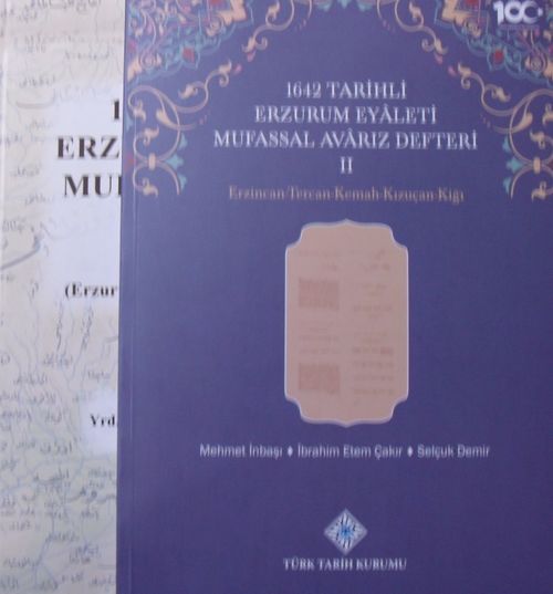 1642 Tarihli Erzurum Eyaleti Mufassal Avarız Defteri I-II (2 Cilt) / 13-Z-178