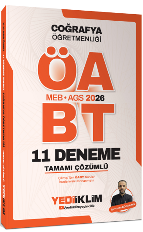 2026 MEB AGS ÖABT Coğrafya Öğretmenliği Tamamı Çözümlü 11 Deneme