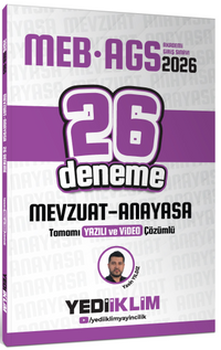 2026 MEB AGS Mevzuat Anayasa Tamamı Yazılı ve Video Çözümlü 26 Deneme