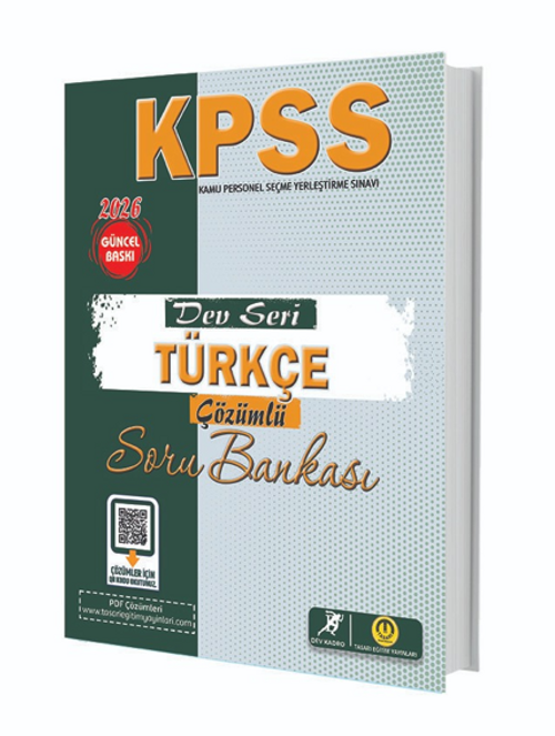 KPSS Dev Seri Türkçe Çözümlü Soru Bankası