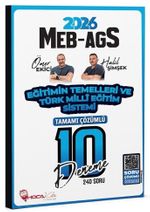 2026 MEB-AGS Eğitimin Temelleri ve Türk Milli Eğitim Sistemi 10 Deneme Çözümlü