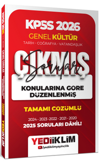 2026 KPSS Genel Kültür Konularına Göre Düzenlenmiş Tamamı Çözümlü Çıkmış Sorular
