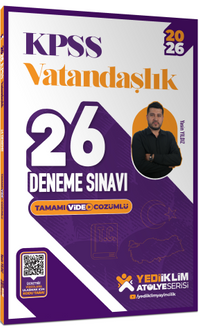2026 KPSS Vatandaşlık Tamamı Video Çözümlü 26 Deneme Sınavı