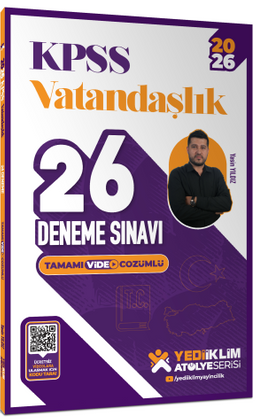 2026 KPSS Vatandaşlık Tamamı Video Çözümlü 26 Deneme Sınavı