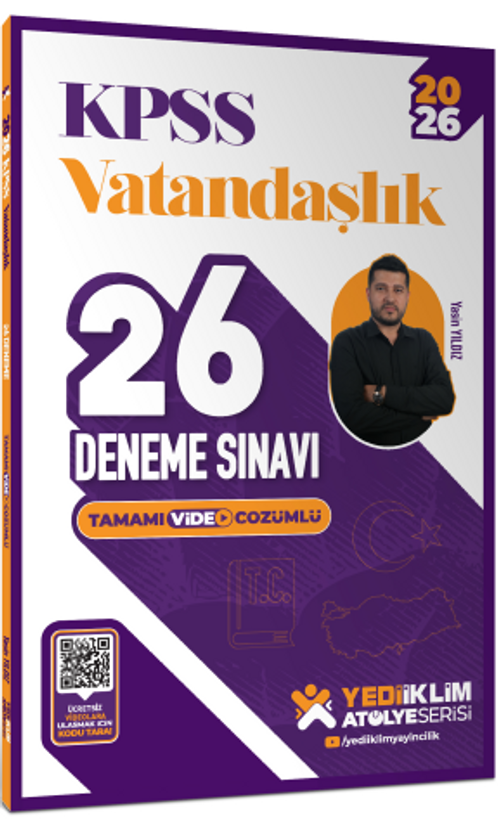 2026 KPSS Vatandaşlık Tamamı Video Çözümlü 26 Deneme Sınavı
