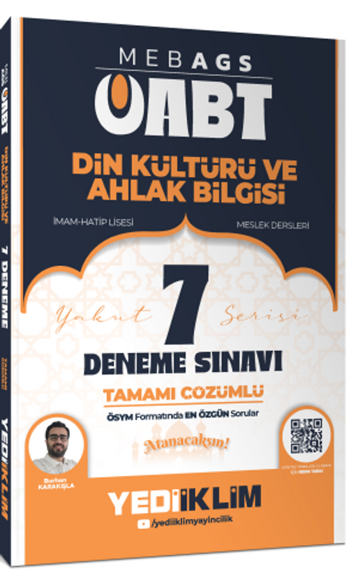 MEB AGS ÖABT Din Kültürü ve Ahlak Bilgisi Tamamı Çözümlü 7 Deneme Sınavı