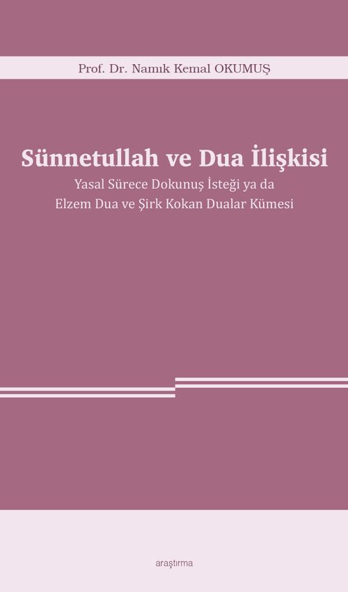 Sünnetullah ve Dua İlişkisi & Yasal Sürece Dokunuş İsteği ya da Elzem Dua ve Şirk Kokan Dualar Kümesi