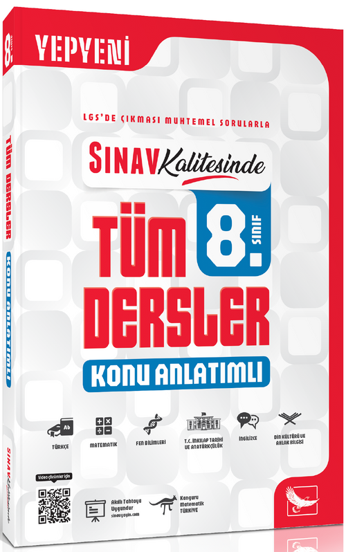 Sınav Kalitesinde 8.Sınıf LGS Tüm Dersler Konu Anlatımlı
