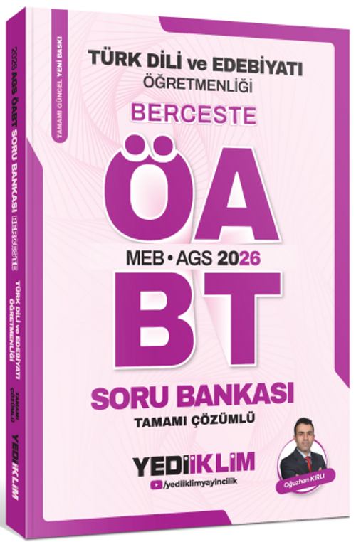 2026 MEB AGS ÖABT Türk Dili Ve Edebiyatı Öğretmenliği Berceste Tamamı Çözümlü Soru Bankası