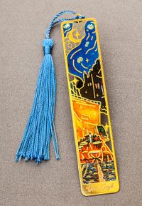 Metal Kitap Ayracı - Van Gogh - Kafe Terasta Gece (MA10)