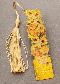 Metal Kitap Ayracı - Van Gogh - Ayçicekleri (MA01)