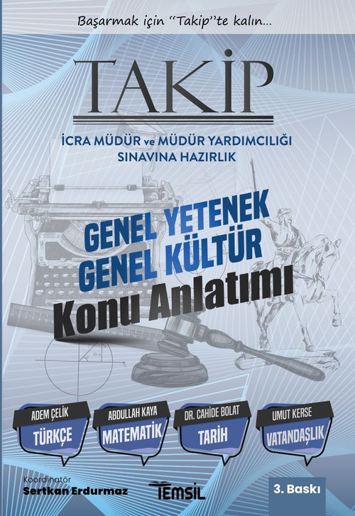 Takip İcra Müdür Ve Müdür Yardımcılığı  Sınavına Hazırlık   Genel Yetenek Genel Kültür Konu Anlatımı