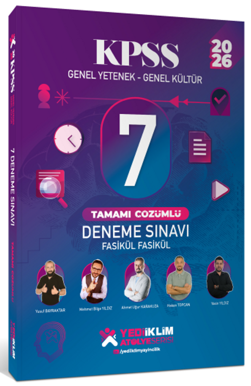 2026 KPSS Genel Yetenek - Genel Kültür Fasikül Fasikül 7 Deneme Sınavı Tamamı Çözümlü