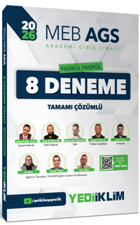 2026 MEB AGS Fasikül Fasikül 8 Deneme Tamamı Çözümlü