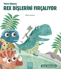 Yavru Dinozor Rex Dişlerini Fırçalıyor