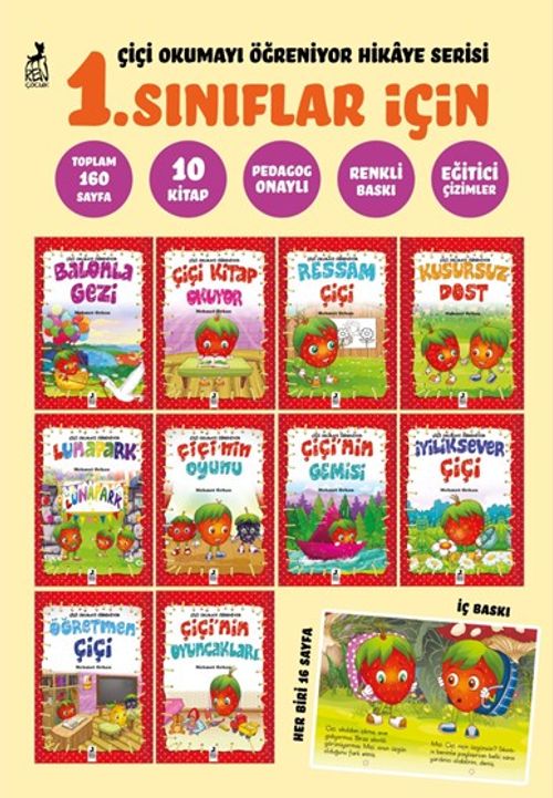 Çiçi Okumayı Öğreniyor Hikaye Serisi 1. Sınıflar İçin (10 Kitap)