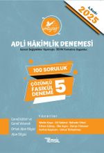 İmtiyaz Adli Hakimlik Sınavı  Çözümlü 5 Deneme 2025