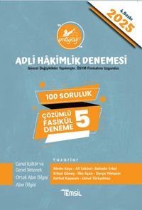 İmtiyaz Adli Hakimlik Sınavı  Çözümlü 5 Deneme 2025