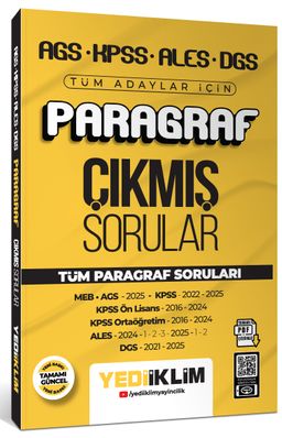 AGS KPSS ALES DGS Tüm Adaylar İçin Paragraf Tamamı PDF Çözümlü Tüm Paragraf Soruları Çıkmış Sorular