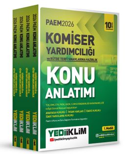 2026 PAEM Komiser Yardımcılığı ve Rütbe Terfi Sınavlarına Hazırlık Konu Anlatımı Seti 4 Modül