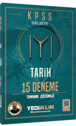 2026 KPSS Genel Kültür Tarih 15 Deneme Tamamı Çözümlü 