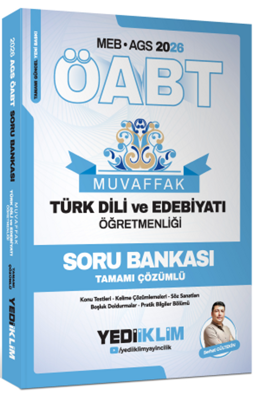 2026  MEB AGS ÖABT Muvaffak Türk Dili Ve Edebiyatı Öğretmenliği Soru Bankası Tamamı Çözümlü