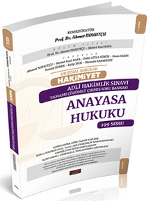 Orijinal Sorular Hakimiyet Adli Hakimlik Sınavı Anayasa Hukuku Çıkmış Soru Bankası