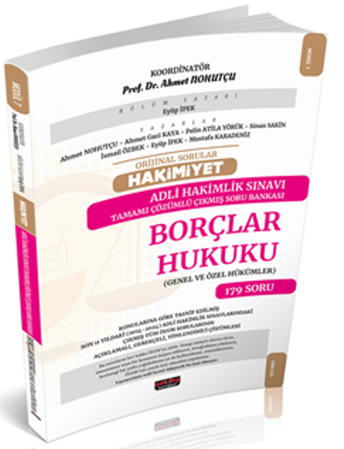 Orijinal Sorular Hakimiyet Adli Hakimlik Sınavı Borçlar Hukuku Çıkmış Soru Bankası
