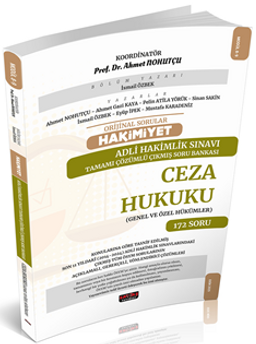 Orijinal Sorular Hakimiyet Adli Hakimlik Sınavı Ceza Hukuku Çıkmış Soru Bankası
