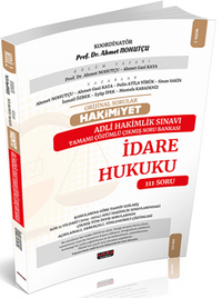 Orijinal Sorular Hakimiyet Adli Hakimlik Sınavı İdare Hukuku Çıkmış Soru Bankası