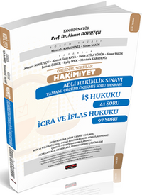 Orijinal Sorular Hakimiyet Adli Hakimlik Sınavı İş Hukuku-İcra Ve İflas Hukuku Çıkmış Soru Bankası