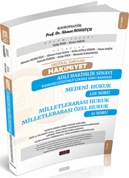 Orijinal Sorular Hakimiyet Adli Hakimlik Sınavı Medeni Hukuk-Milletlerarası Hukuk Çıkmış Soru Bankası