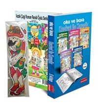 Oku, Boya ve Oynat : Hacivat ile Karagöz Seti (5 Kitap + Kukla Hediye) 5-9 Yaş