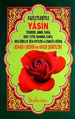 Yasin & Tebareke, Amme, Vakıa, Kehf, Fetih, Rahman, Cum'a, Kısa Sureler Şifa Ayetleri ve Esmaü'l-Hüsna Ashab-ı Bedir ve Uhud Şehitleri (Rahle Boy)
