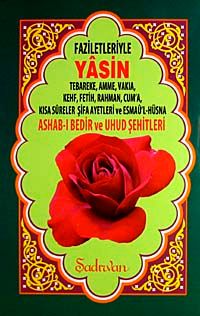 Yasin & Tebareke, Amme, Vakıa, Kehf, Fetih, Rahman, Cum'a, Kısa Sureler Şifa Ayetleri ve Esmaü'l-Hüsna Ashab-ı Bedir ve Uhud Şehitleri (Rahle Boy)