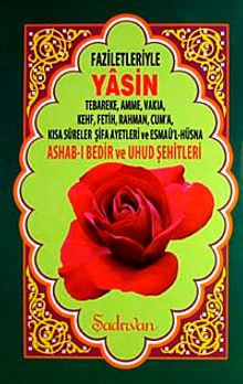 Yasin & Tebareke, Amme, Vakıa, Kehf, Fetih, Rahman, Cum'a, Kısa Sureler Şifa Ayetleri ve Esmaü'l-Hüsna Ashab-ı Bedir ve Uhud Şehitleri (Rahle Boy)