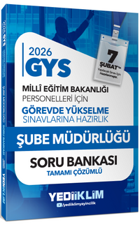 2026 MEB GYS Şube Müdürlüğü Tamamı Çözümlü Soru Bankası