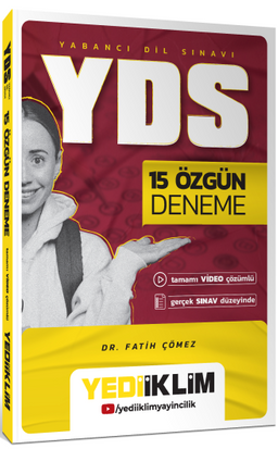 YDS 15 Özgün Deneme Tamamı Video Çözümlü