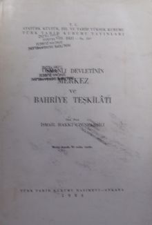Osmanlı Devletinin Merkez ve Bahriye Teşkilatı / 13-Z-193 