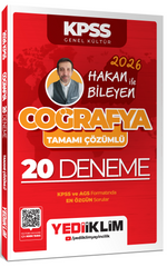 2026 KPSS Coğrafya Tamamı Çözümlü 20 Deneme