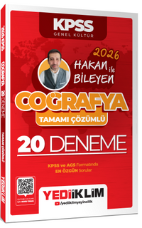 2026 KPSS Coğrafya Tamamı Çözümlü 20 Deneme 