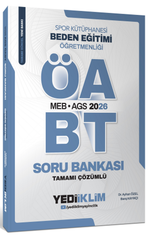 2026 MEB AGS ÖABT Beden Eğitimi Öğretmenliği Tamamı Çözümlü Soru Bankası