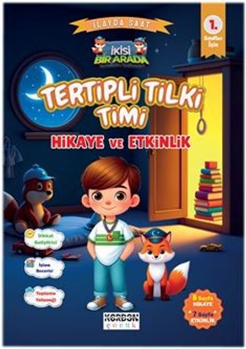 Tertipli Tilki Timi Hikaye ve Etkinlik 1. Sınıflar İçin (İkisi Bir Arada Renkli Resimli)