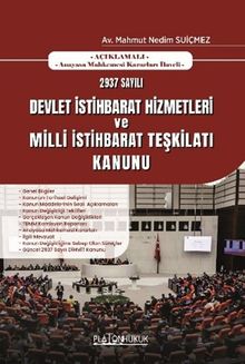2937 Sayılı Devlet İstihbarat Hizmetleri ve Milli İstihbarat Teşkilatı Kanunu