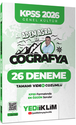 2026 KPSS  Genel Kültür Adem Asra ile Coğrafya Tamamı Video Çözümlü 26 Deneme