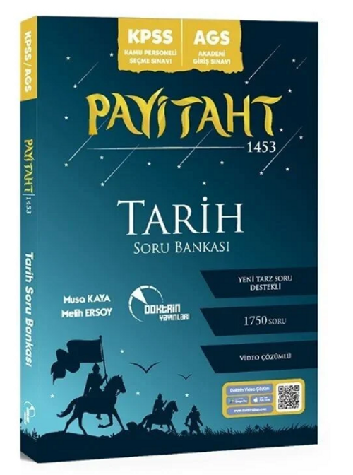 KPSS MEB-AGS Tarih PAYİTAHT 1453 Soru Bankası Çözümlü 