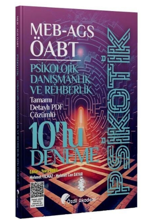 ÖABT MEB-AGS Psikolojik Danışmanlık ve Rehberlik Psikotik 10 Deneme Çözümlü